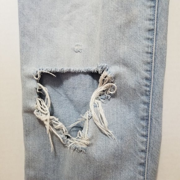 Abercrombie & Fitch jeans 26/2 Ames Low Rise Slim Boyfriend distressed frayed - Picture 6 of 15